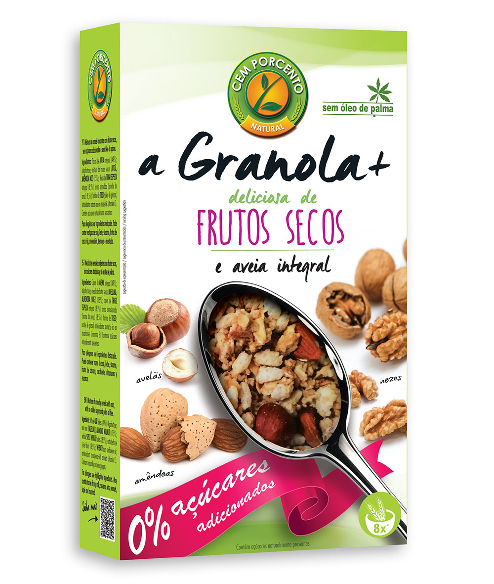 granola + frutos secos sem açúcar 350g