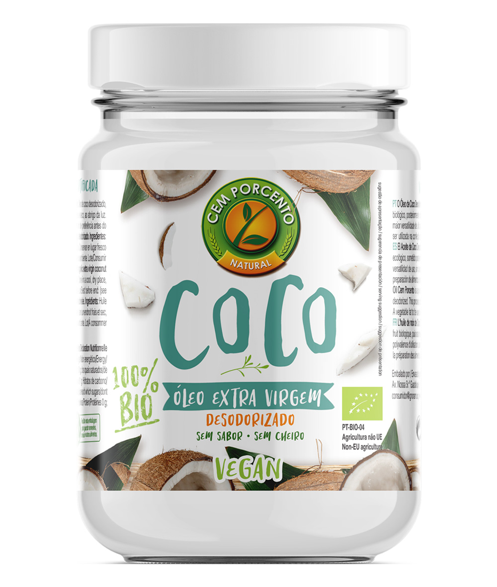 óleo de coco desodorizado bio 500g